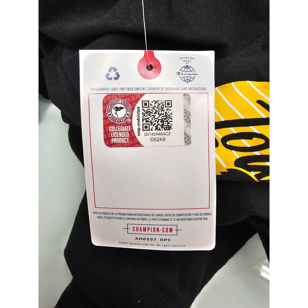 Champion Iowa Hawkeyes Long Sleeve Pocket Black Game Day Vibes Mens Small - Picture 3 of 7